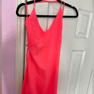 Neon pink dress